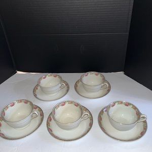 Johnson Brothers England Vintage Cups and Saucers